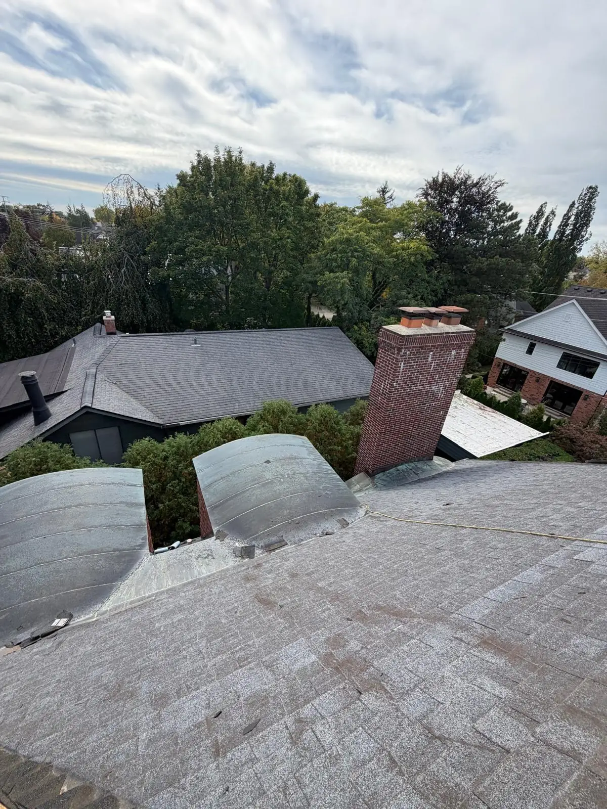 Before: Roof replacement, before and after