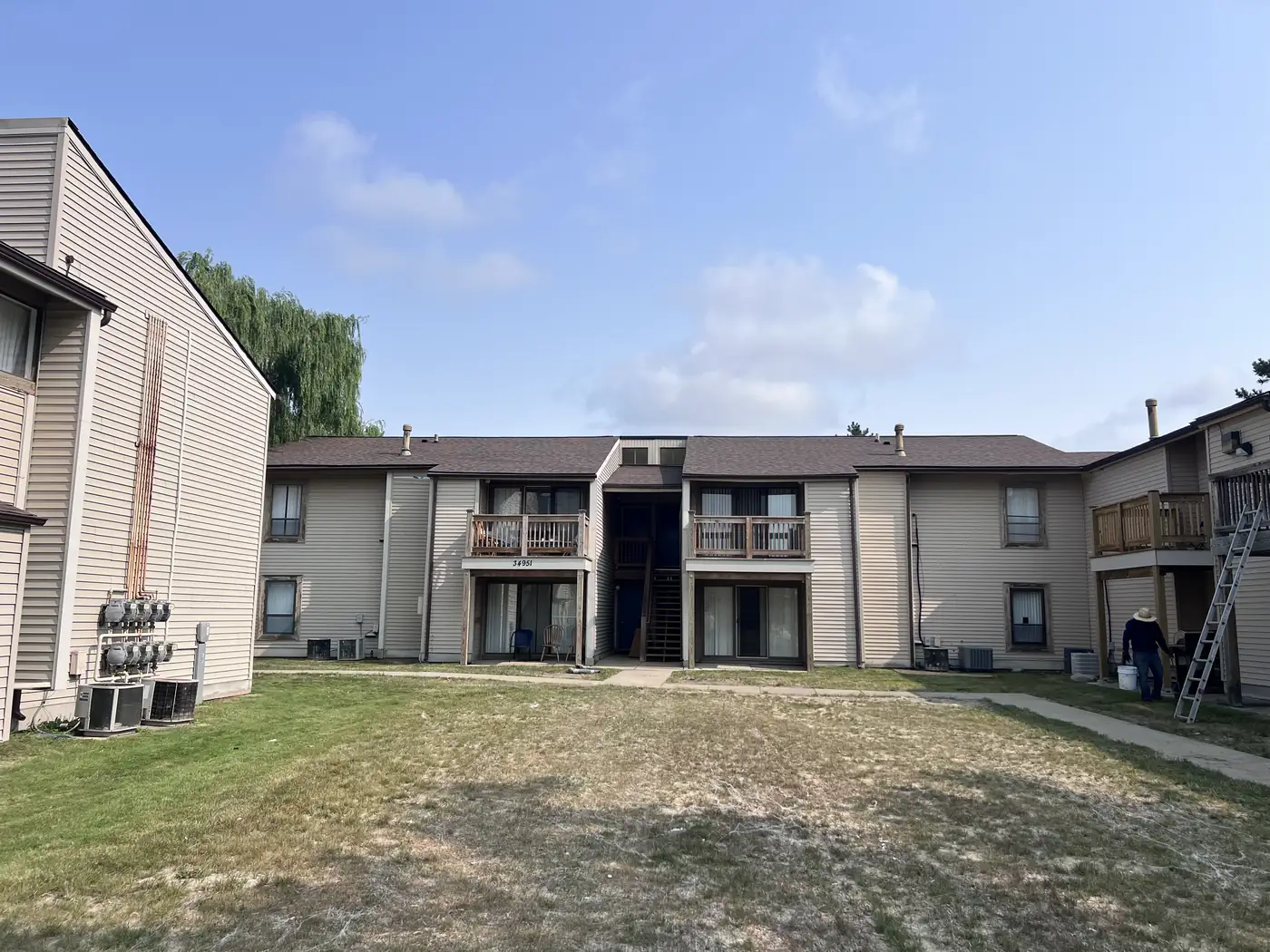 Apartment complex roofed by Crown Contracting