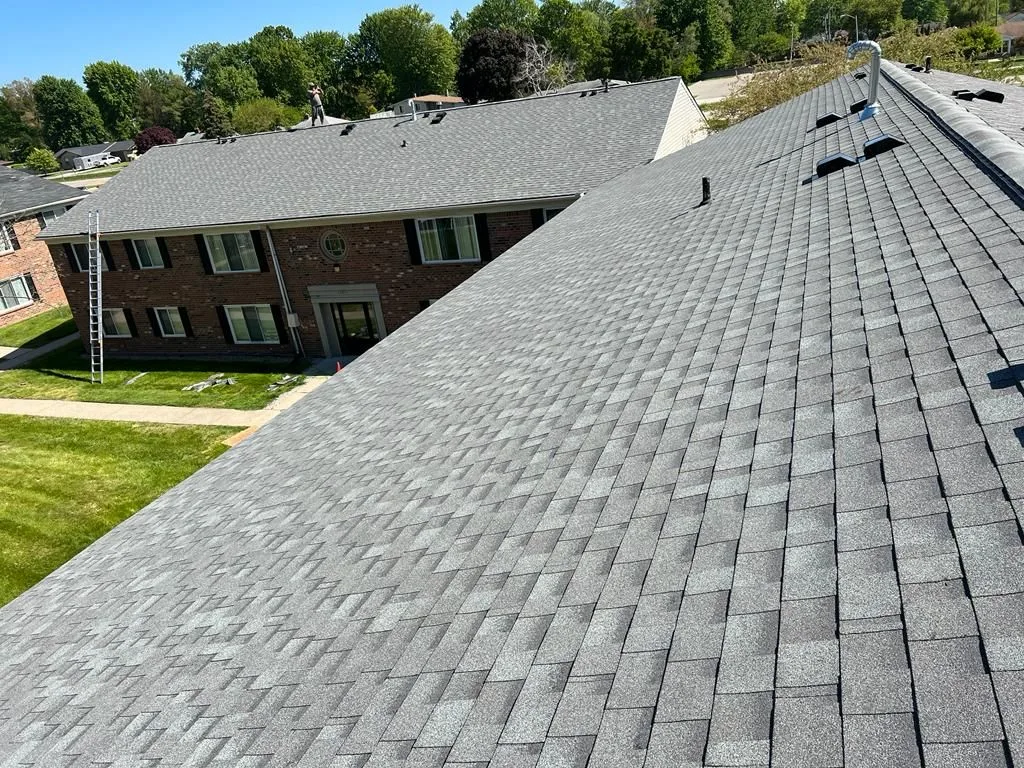 New shingle roof by Crown Contracting
