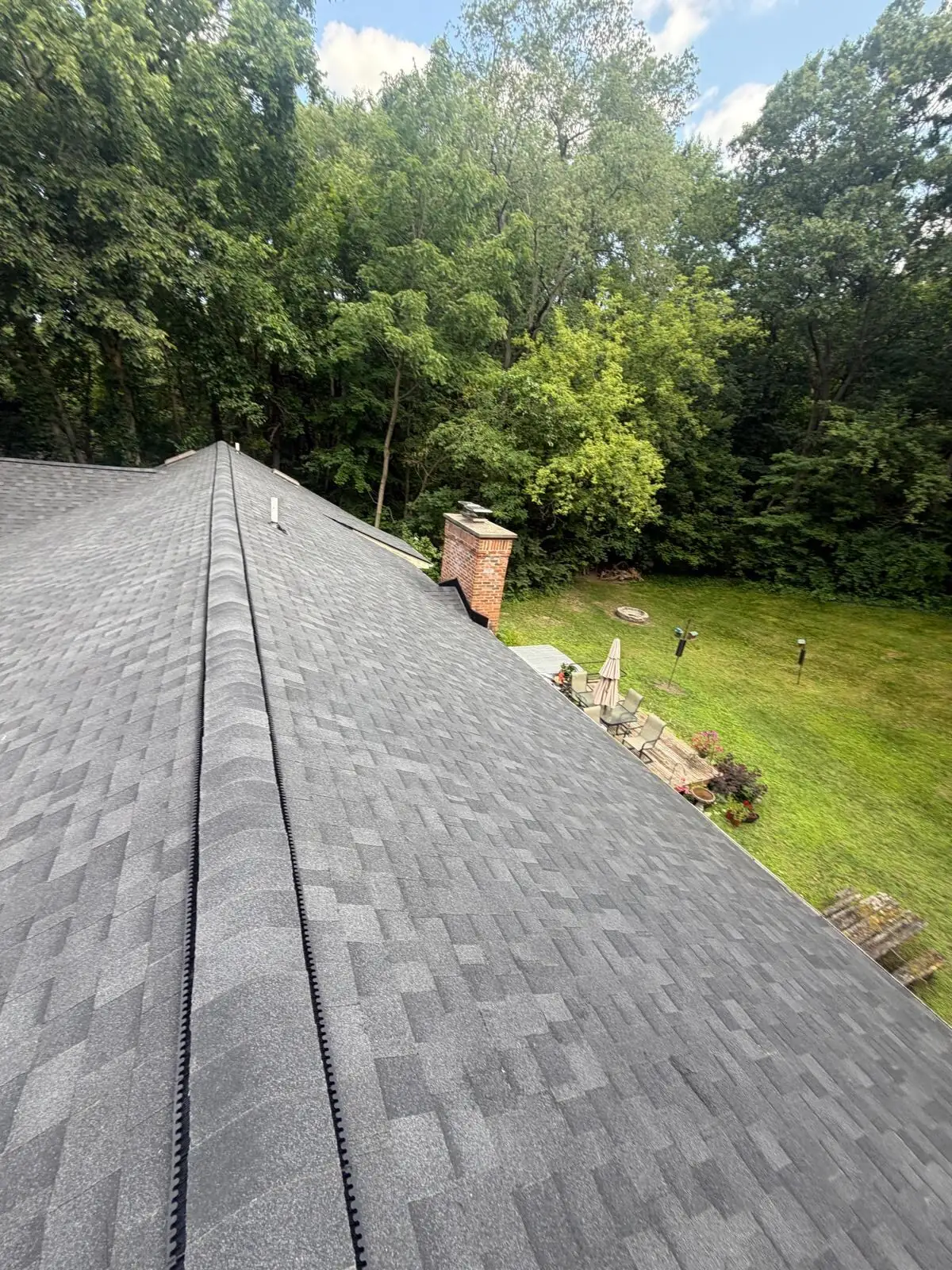 Finished ridge cap